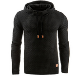 Men's Jacquard Sweater Long-sleeved Hoodie Warm Color Hooded Sweatshirt