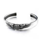 World War II Air Force Flying Tigers Badge Bracelet Titanium Steel