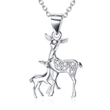 Fawn Pendant 925 Silver Necklace - Minihomy