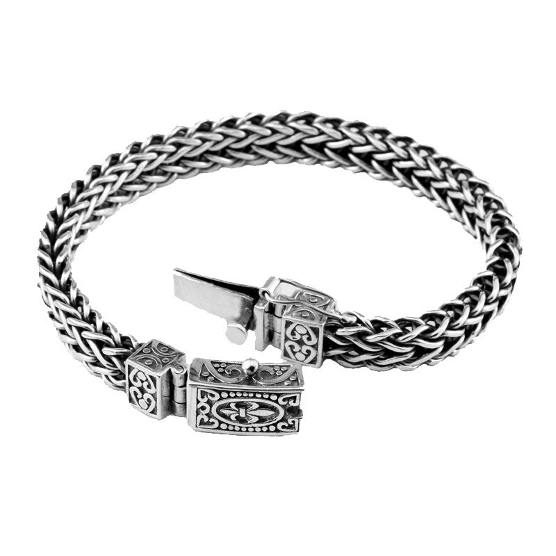 925 Silver Bracelet Men's Vintage Thai Silver Original bracelet - Minihomy