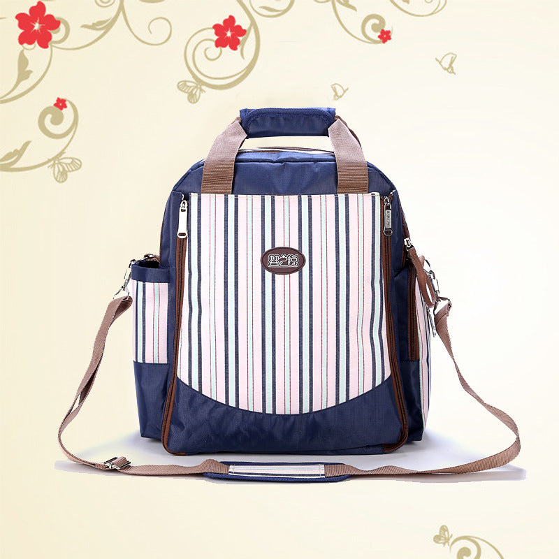 Mommy bag and double shoulder bag,  multi-functional and large capacity mother  outgoing baby bag