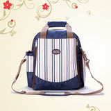 Mommy bag and double shoulder bag,  multi-functional and large capacity mother  outgoing baby bag