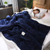 Fleece Blankets And Throws Thick Warm Winter Blankets Home Super Soft Duvet Luxury Solid Blankets On Twin Bedding - Minihomy