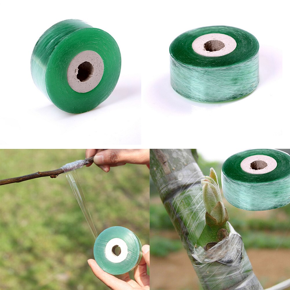 2CM x 100M / 1 Roll Grafting Tape Garden Tools Fruit Trees Secateurs Graft Branch Gardening bind belt PVC Tie Tape - Minihomy