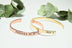 4MM C-shaped ladies bracelet with lettering - Minihomy