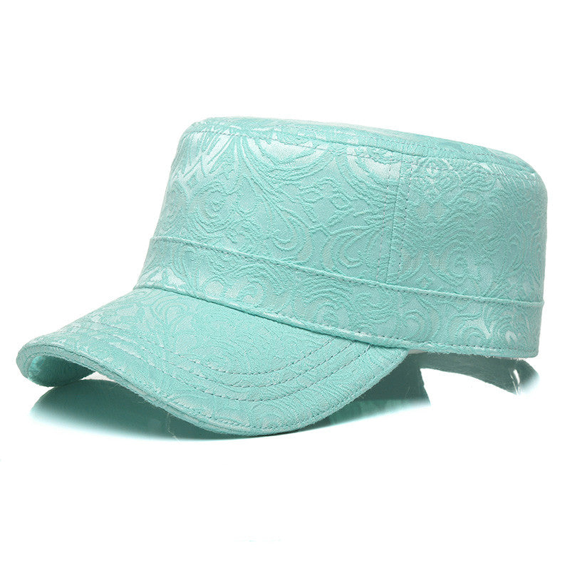 Three-dimensional Jacquard Women's Flat Hat