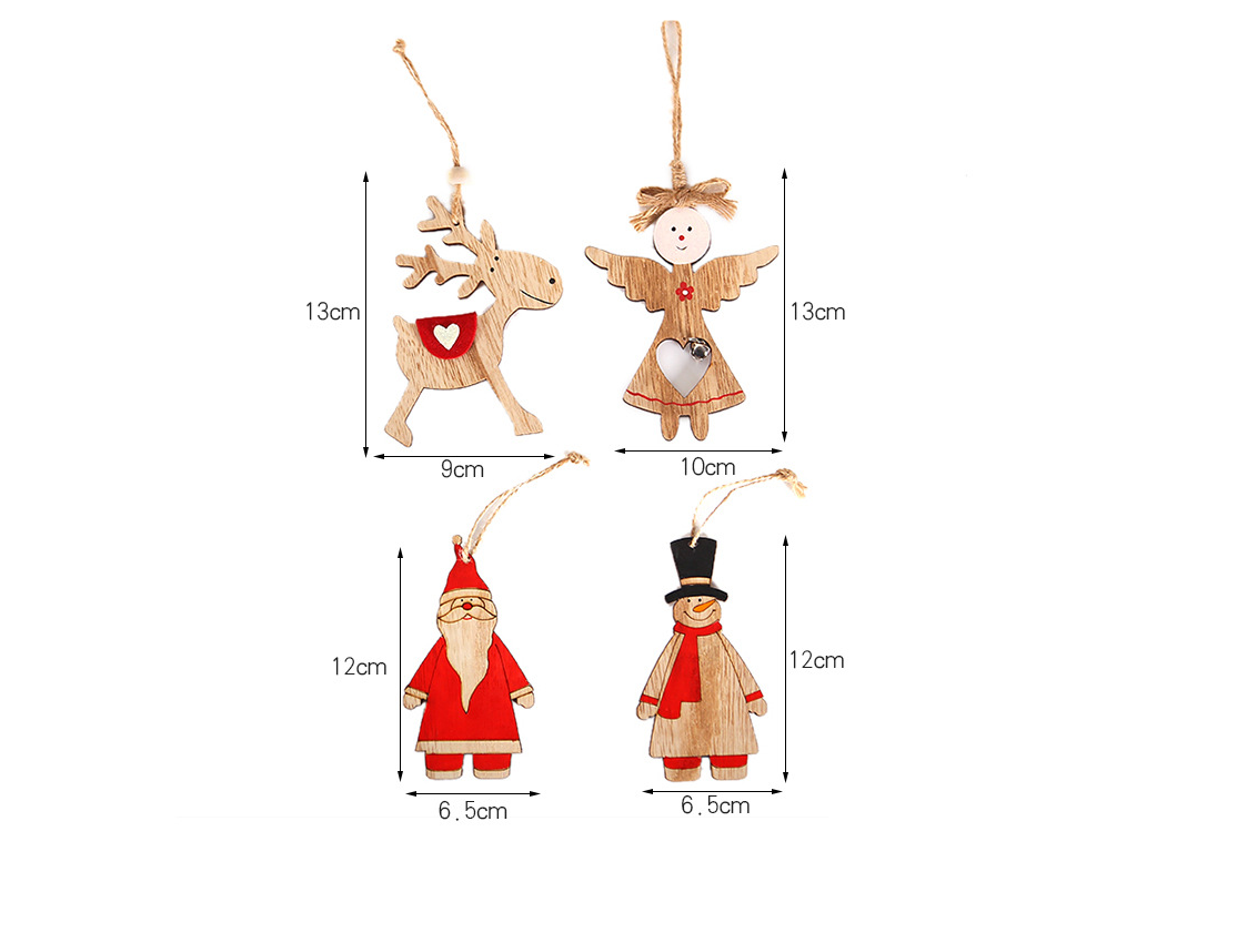 Home Christmas Wooden Angel Decorations - Minihomy