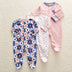 3pcs Flower Sleepsuit Baby Girl Pajamas Newborn Boy Clothes - Minihomy