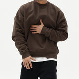 Large-size Youth All-match Drop-shoulder Pullover Top