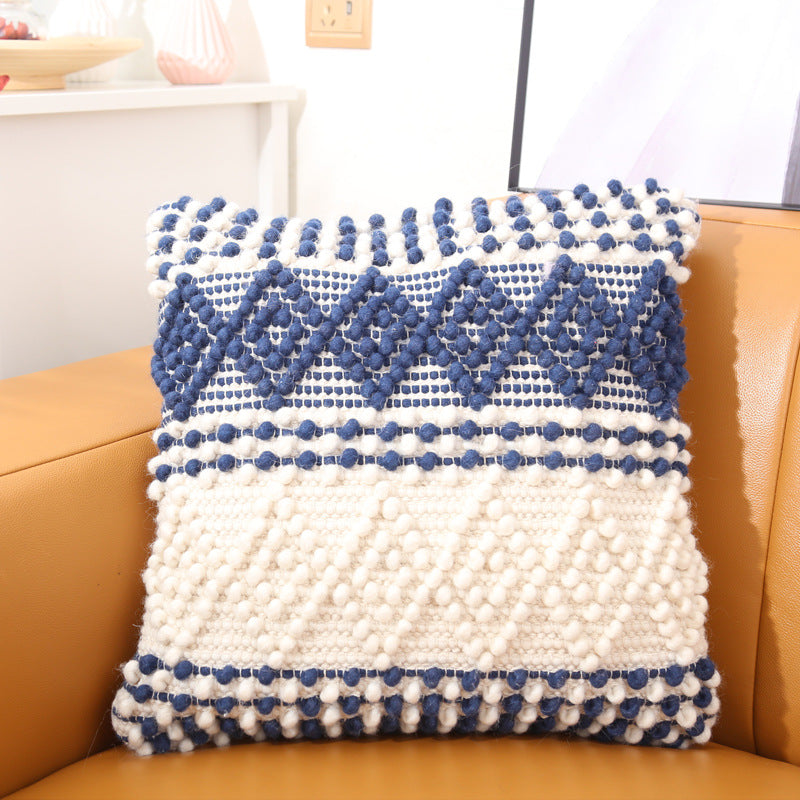 Ethnic Moroccan Style Hand-woven Wool Pillow - Minihomy