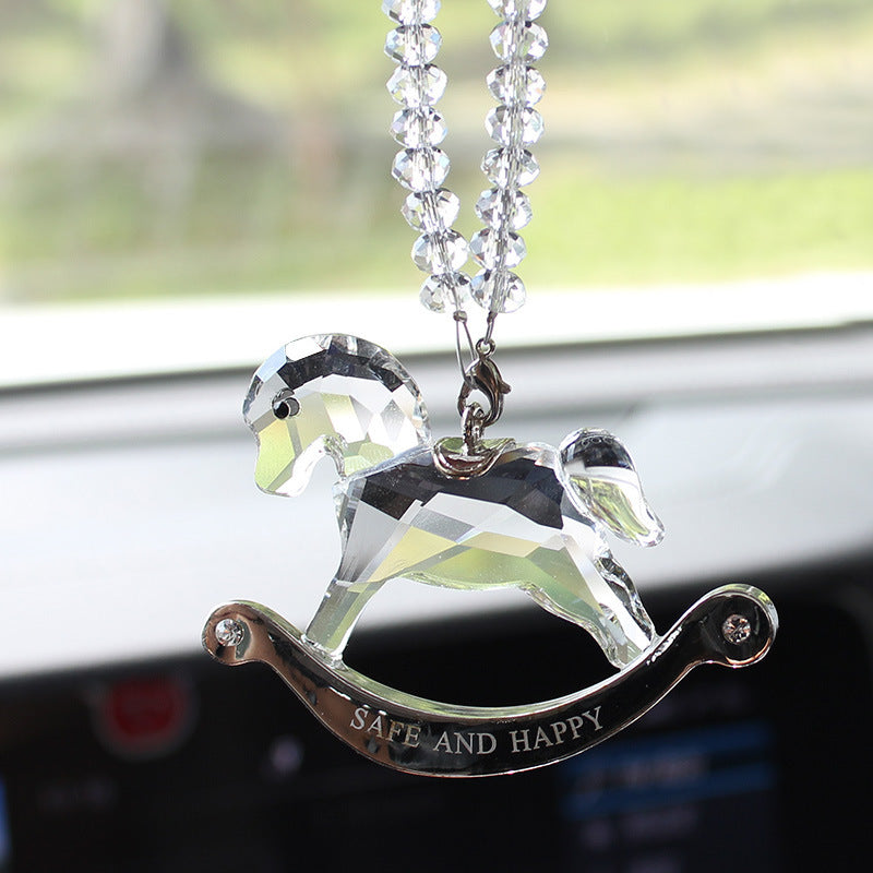 Creative Car Pendant Crystal Trojan Jewelry