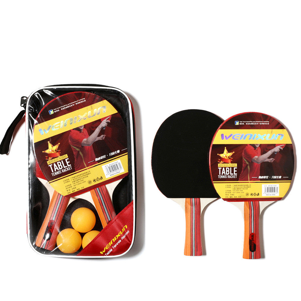 Double reverse rubber horizontal racket ping pong racket - Minihomy