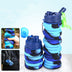 Foldable Water Bottle Leakproof Fold Silicone Cute Water Bottles Kids Cup with Straw - Minihomy