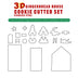 8/18-piece Set Gingerbread House Stainless Steel Christmas Scenario Cookie Cutters Set Biscuit Mold Fondant Cutter Baking Tools
