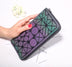 Geometry Three Folds Luminous Long Wallet Card Holder Carteira