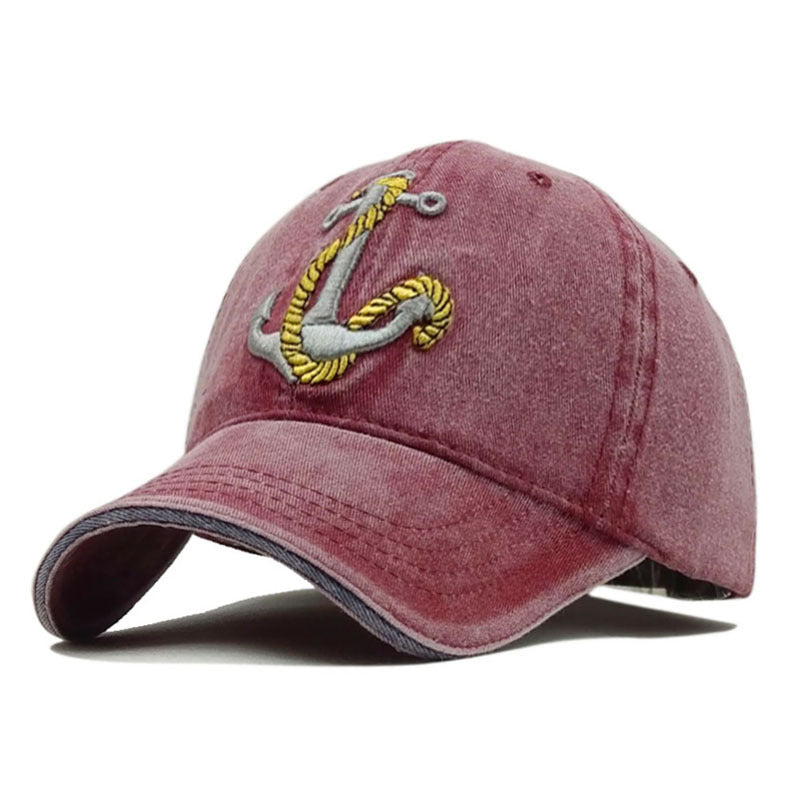 Anchor Embroidered Baseball Cap - Casual Style for All Seasons