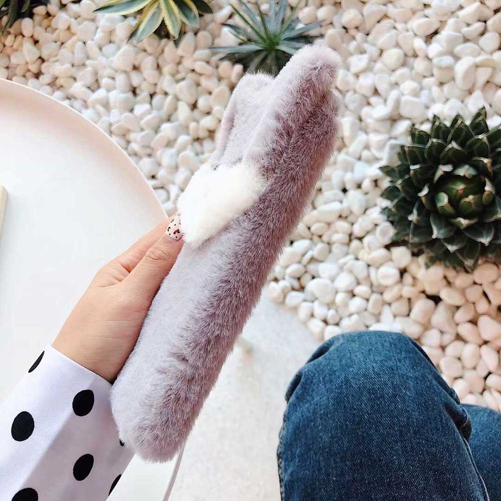 Plush dog phone case soft case - Minihomy