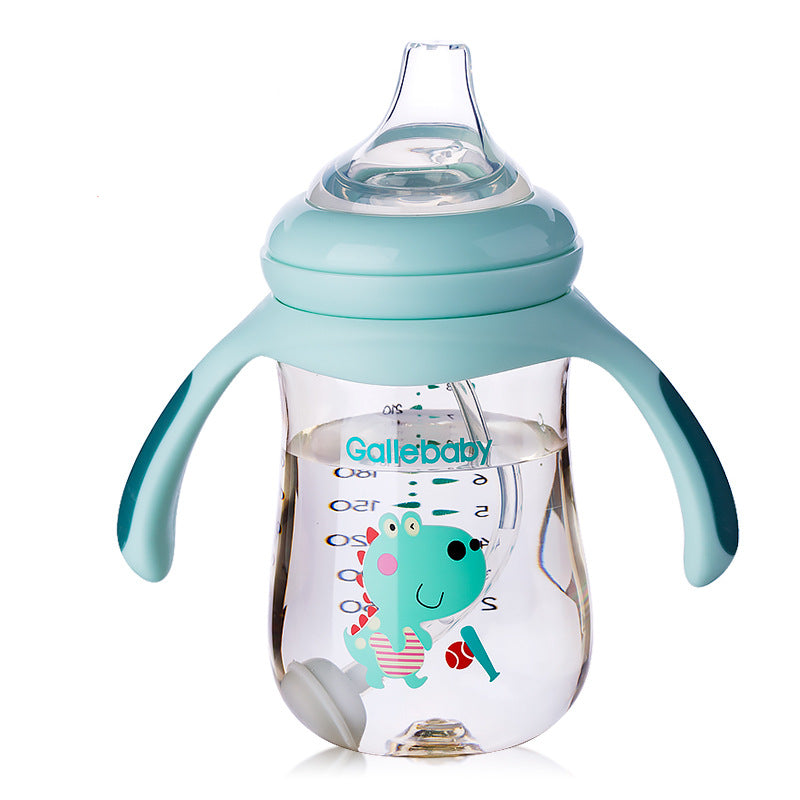 Straw cup dual purpose baby water cup