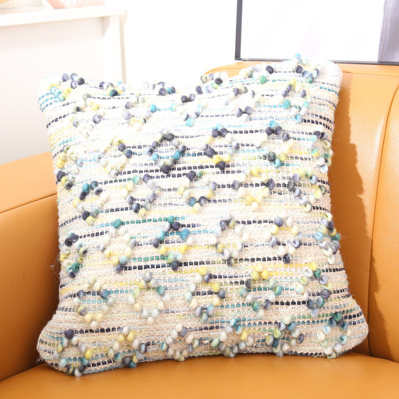 Ethnic Moroccan Style Hand-woven Wool Pillow - Minihomy