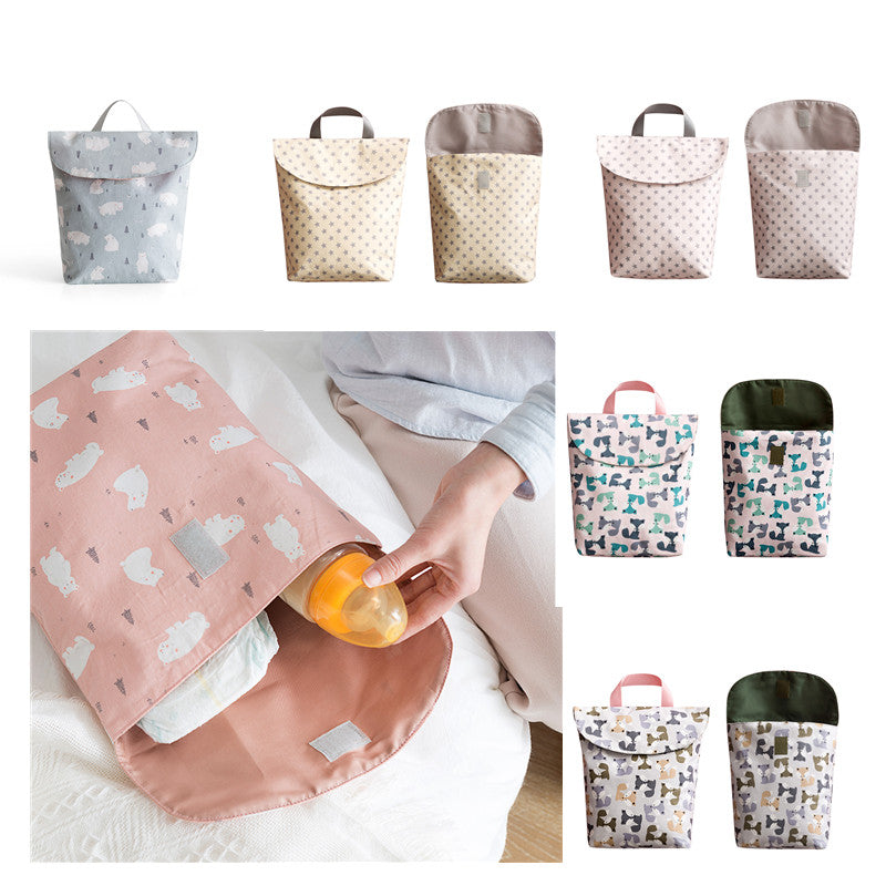 Travel Nappy Bag Wet and Dry Bags Mummy Storage Bag