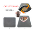 Double Layer Litter Cat Bed Pads  Pet Product Bed For Cats House Clean Mat - Minihomy