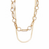 Multilayer Irregular Geometric Chain Snake Bone Flat Chain Lock