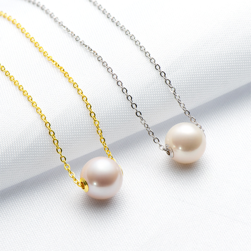 Natural Freshwater Pearl Passepartout Necklace