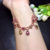 Natural Candy Color Tourmaline Necklace Chain Row Female Crystal Clean Color Good Brazil Rainbow Candy Tourmaline