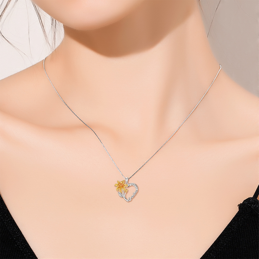 Necklace I Love You Grandmother Nana Pendant Women Jewelry Birthday Gift - Minihomy