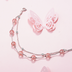 Double pink crystal bracelet