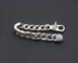 925 Sterling Silver Jewelry Retro Personality Men's Thick Creative Spring Hole Pop Bracelet