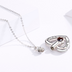 925 Sterling Silver Heart Urn Necklace for Ashes Heart Pendant