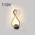 Led wall lamp nordic minimalist bedroom bedside lamp - Minihomy