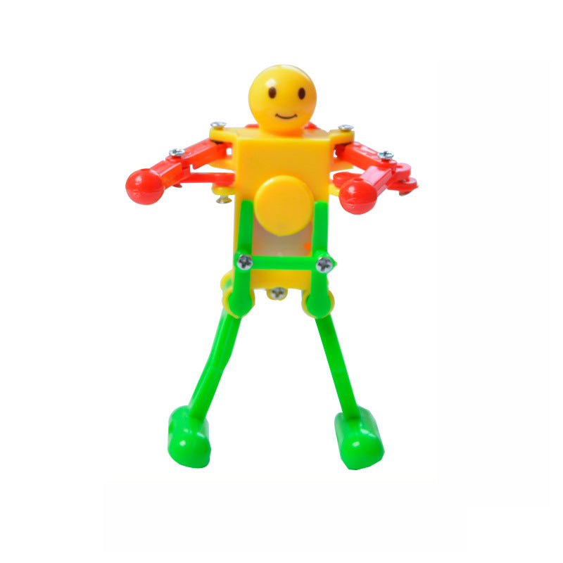 Clockwork Dancing Robot Clockwork Gymnastics Creative Small Toys - Minihomy