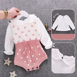 Newborn Knitted Clothes Spring Autumn Toddler Baby Girl Rompers