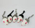 Cat toy cat fake mouse toy tiantian cat rabbit skin mouse (5 packs) funny cat toy