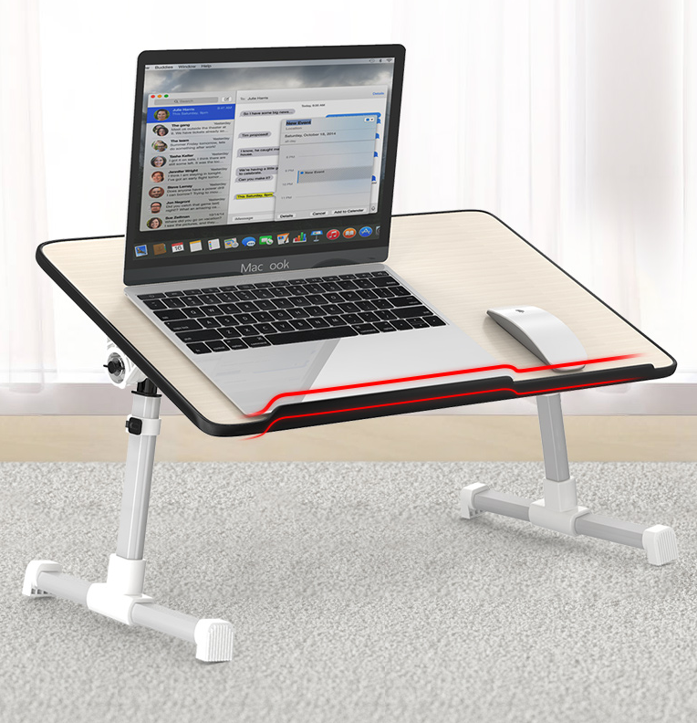 Adjustable Laptop Desk Stand Foldable Notebook Laptop Bed Table Can be Lifted Standing - Minihomy