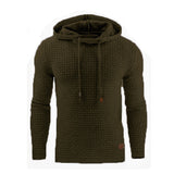 Men's Jacquard Sweater Long-sleeved Hoodie Warm Color Hooded Sweatshirt