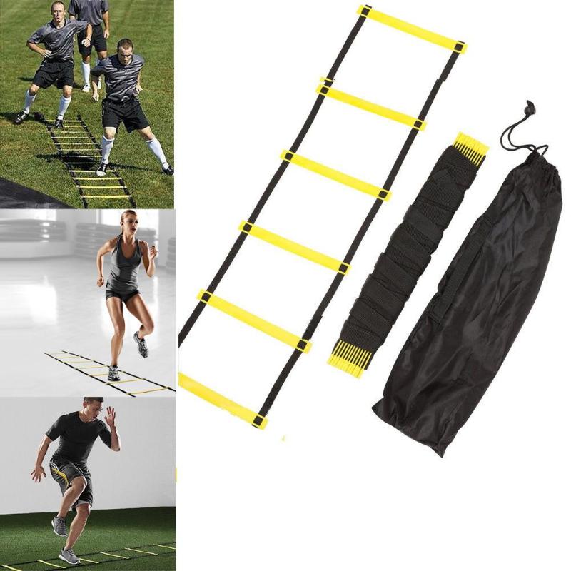 Football Soccer Agility Training Ladders Speed Scale Stairs Nylon Straps Fitness Equipment - Minihomy