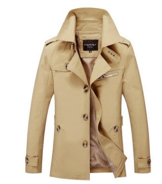 Casual Business Trench Coat Mens - Minihomy