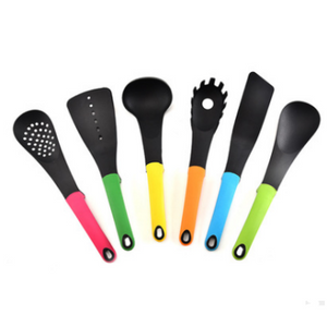 Nylon kitchenware 6 piece non stick cooking pot spatula scoop kitchenware set kitchenware suit