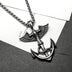 Men's Retro Titanium Steel Punk Cross Pendant