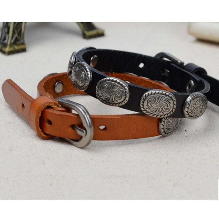 WRANGLER Vintage Look Genuine Leather Bracelet