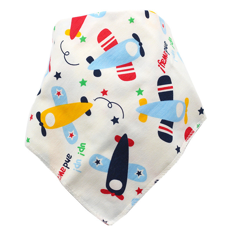 Baby Bibs Waterproof Triangle Cotton Cartoon Child Baberos Bandana Bibs