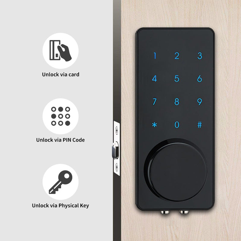 Indoor wooden door fingerprint lock - Minihomy