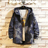 Men Long Sleeve Hooded Jacket - Minihomy