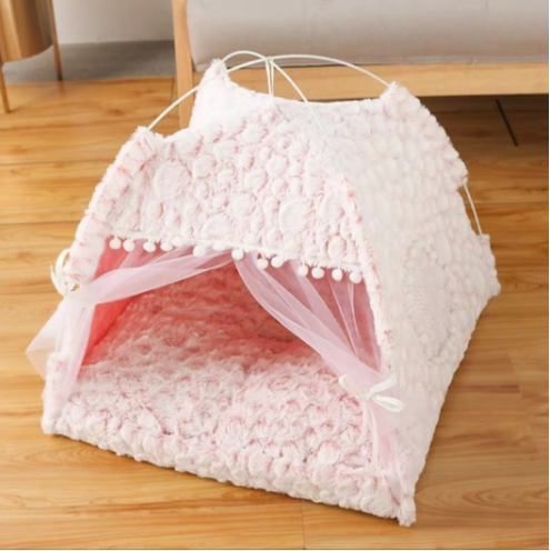 Beds Cute Cat Houses Home Cushion Pet Kennel Products