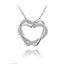 Jewelry Customized Double Diamond Heart Necklace Earring Set - Minihomy