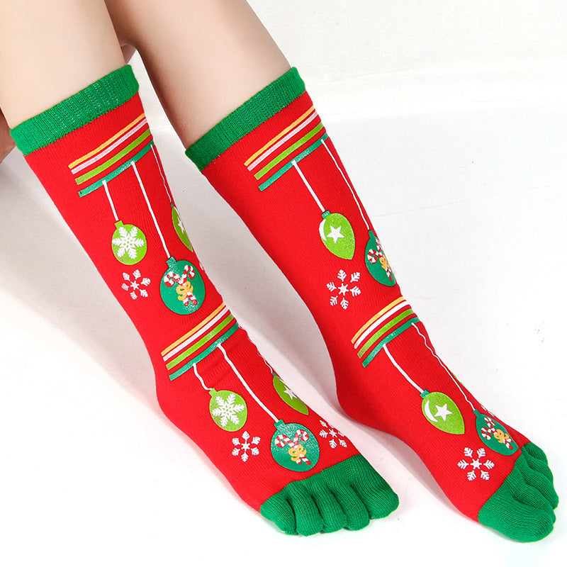 Christmas Five Finger Socks - Minihomy