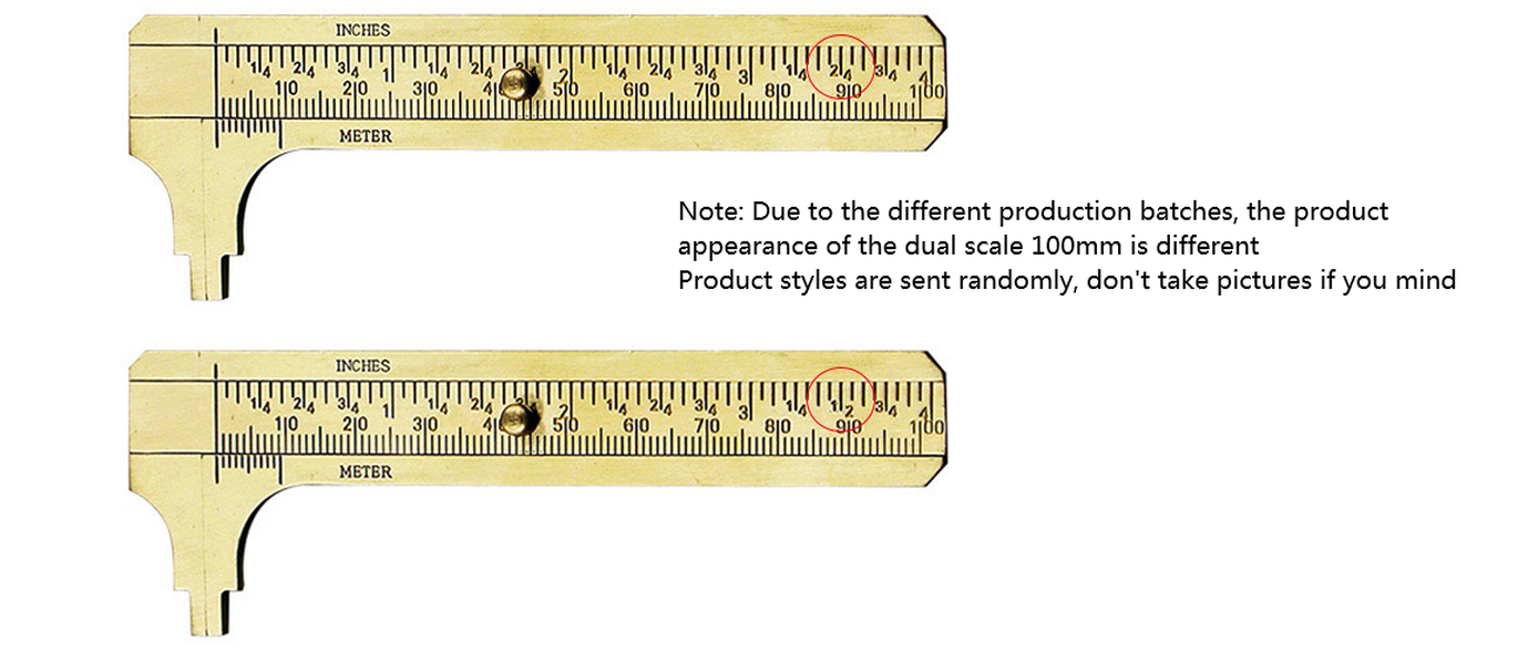 Double Scale Mini Copper Caliper - Minihomy